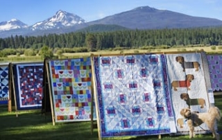 A display at Black Butte Ranch, set up during the Sisters Quilt Show.