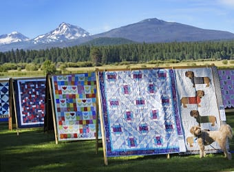 A display at Black Butte Ranch, set up during the Sisters Quilt Show.